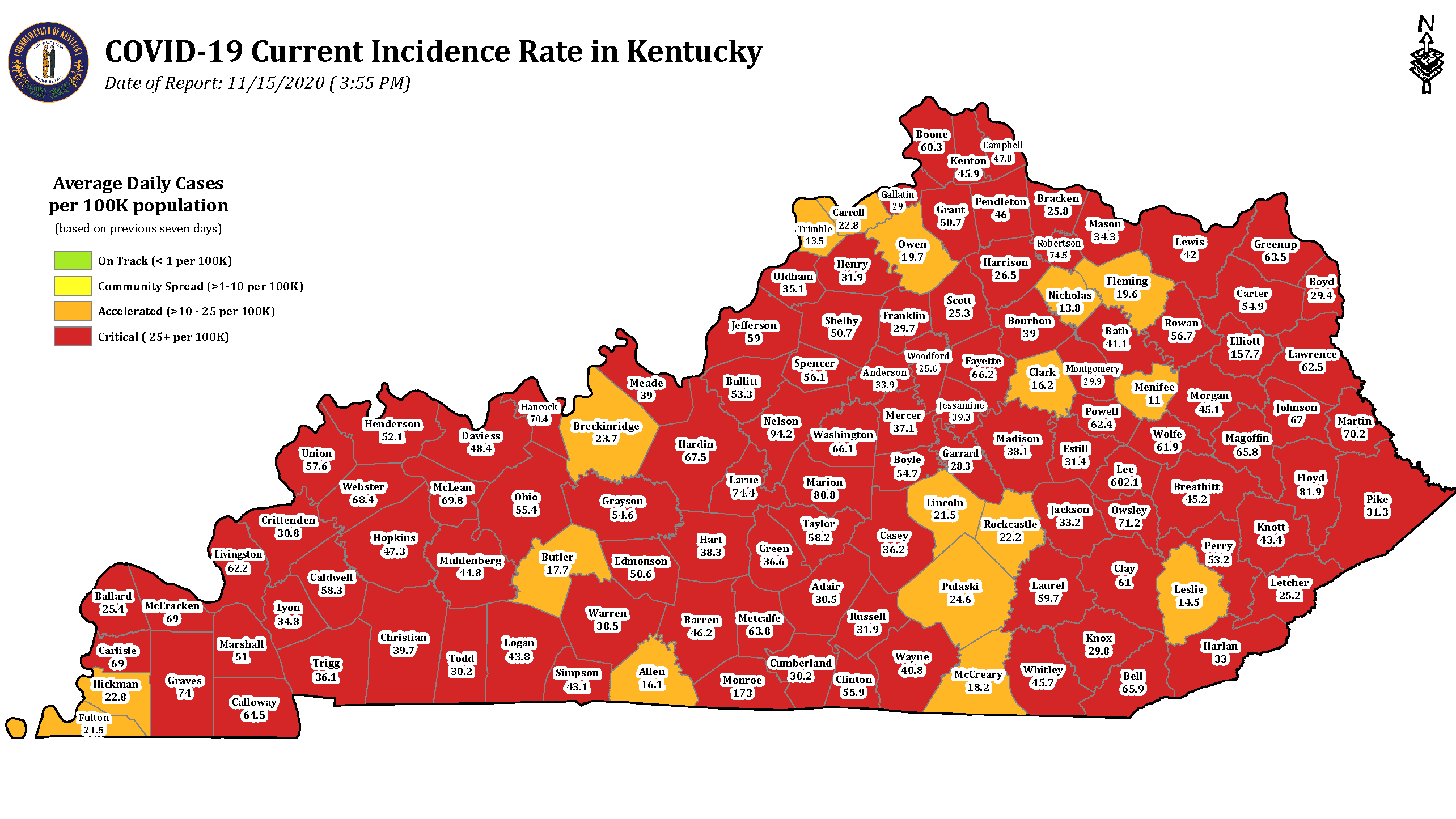 Coronavirus surges to record levels in Kentucky