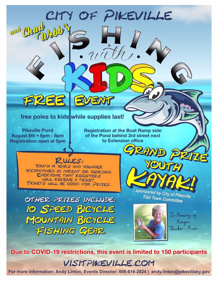 “Fishing with Kids” event scheduled at Pikeville Pond