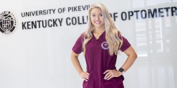 University of Pikeville-Kentucky College of Optometry graduate Brittany Varney, O.D., is now precepting current KYCO students at Big Sandy Health Care.