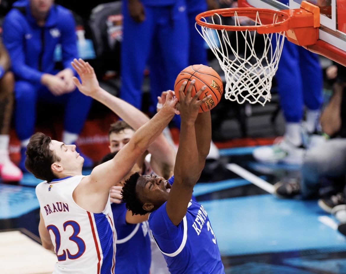 COLLEGE BASKETBALL: Kansas overcomes big deficit to edge Kentucky
