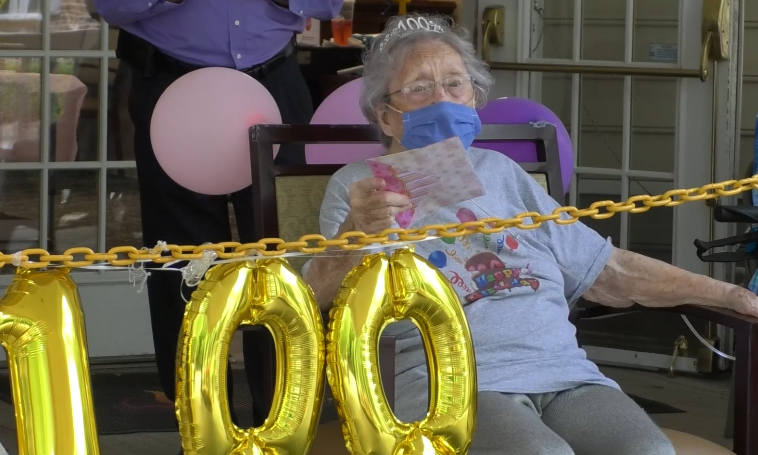 Community surprises Cedar Creek Assisted Living resident with parade on 100th birthday