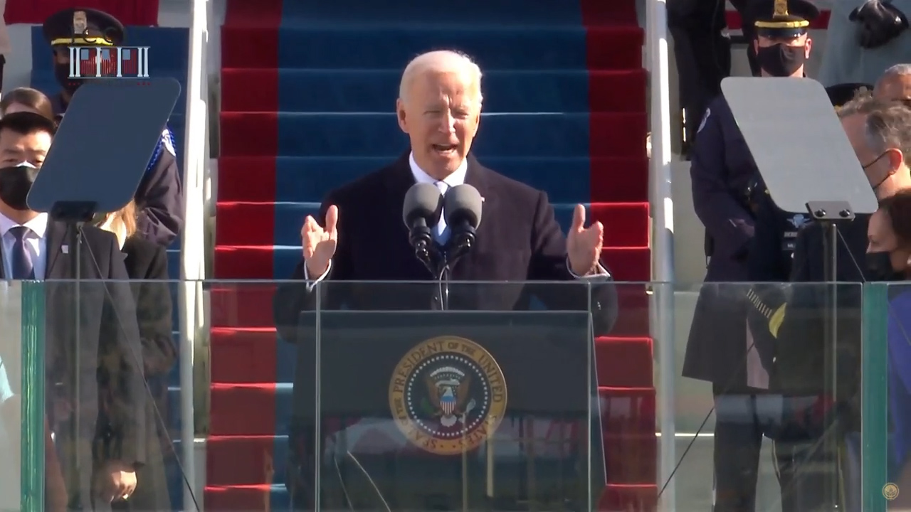 Biden takes office with appeal for unity