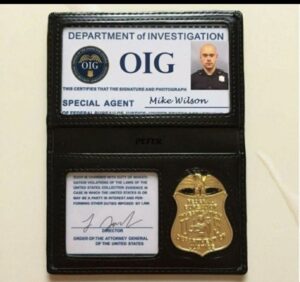 Police say the scammers use a photo of a fake federal badge and ID to make their calls appear legitimate.