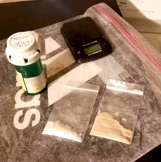 Evidence seized during the raid.