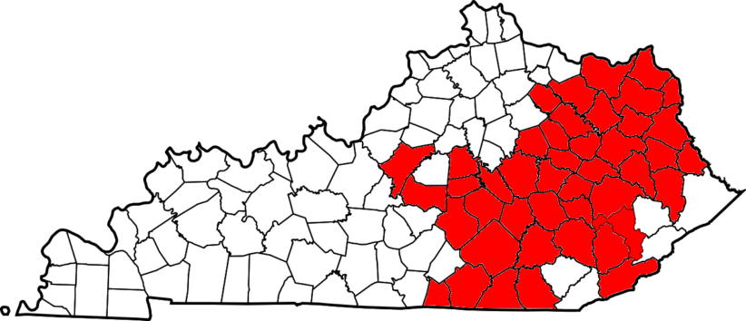 The president's disaster declaration covers damages to counties in red that were affected by the winter storms between Feb. 9 and 18.
