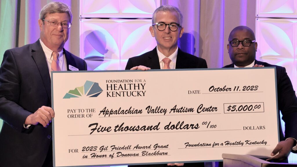 As part of the award, the Foundation donated $5,000 to the AVA Center on Blackburn's behalf.