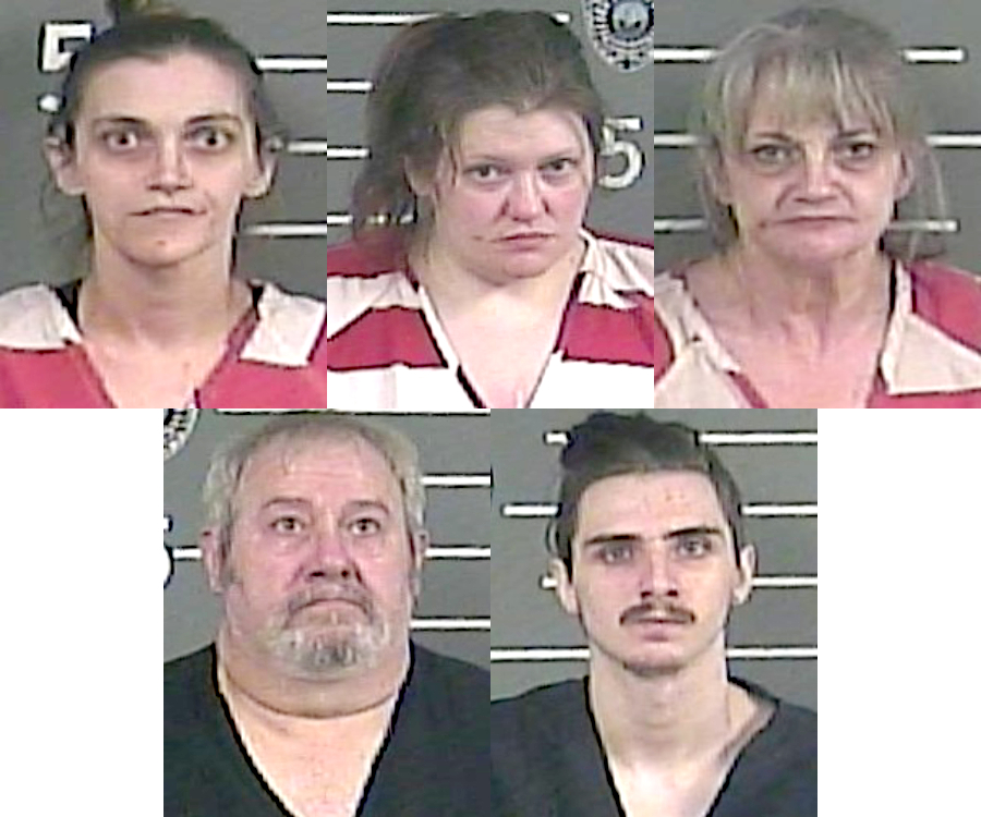 Top row: Whitney Lowe, Leslie Compton and Cathy McKinney Ratliff. Bottom row: Wayne Buzard and Arryn Muncy.