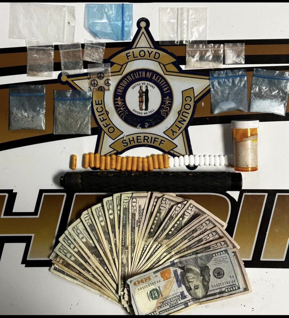 Evidence seized during the arrest of Shepherd and Mullins