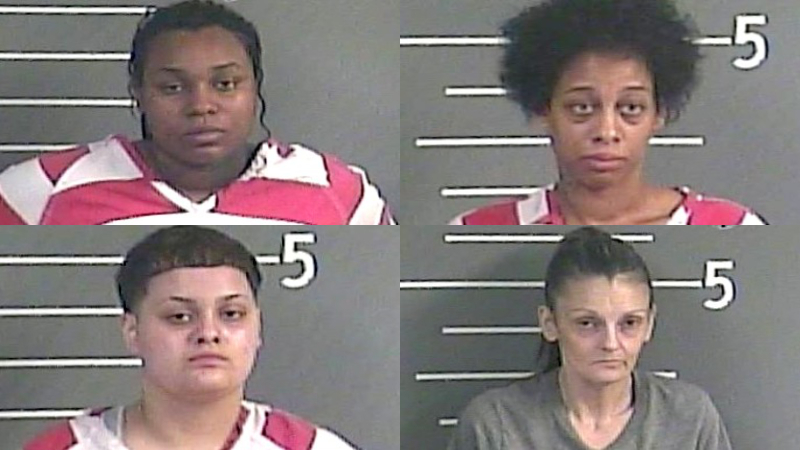 Syrah Siephens Johnson, Myanna Victoria Riggins, Krystanna Marie Cintron and Erica Bartley