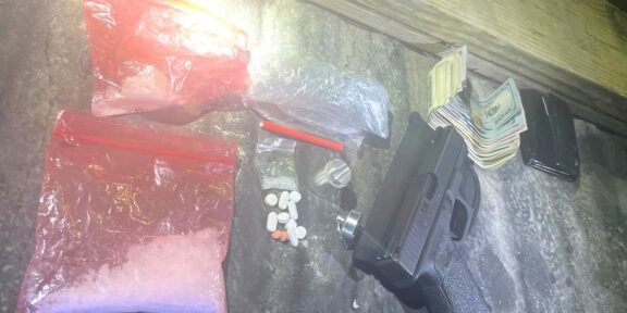 Evidence seized during Tuesday night's arrest.