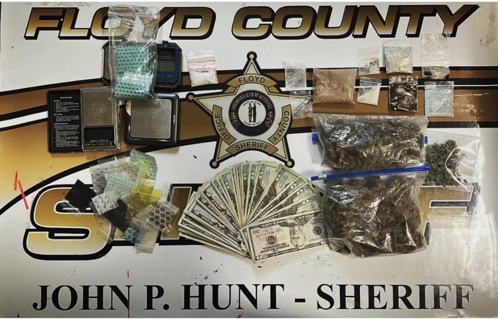 Evidence seized during the raid