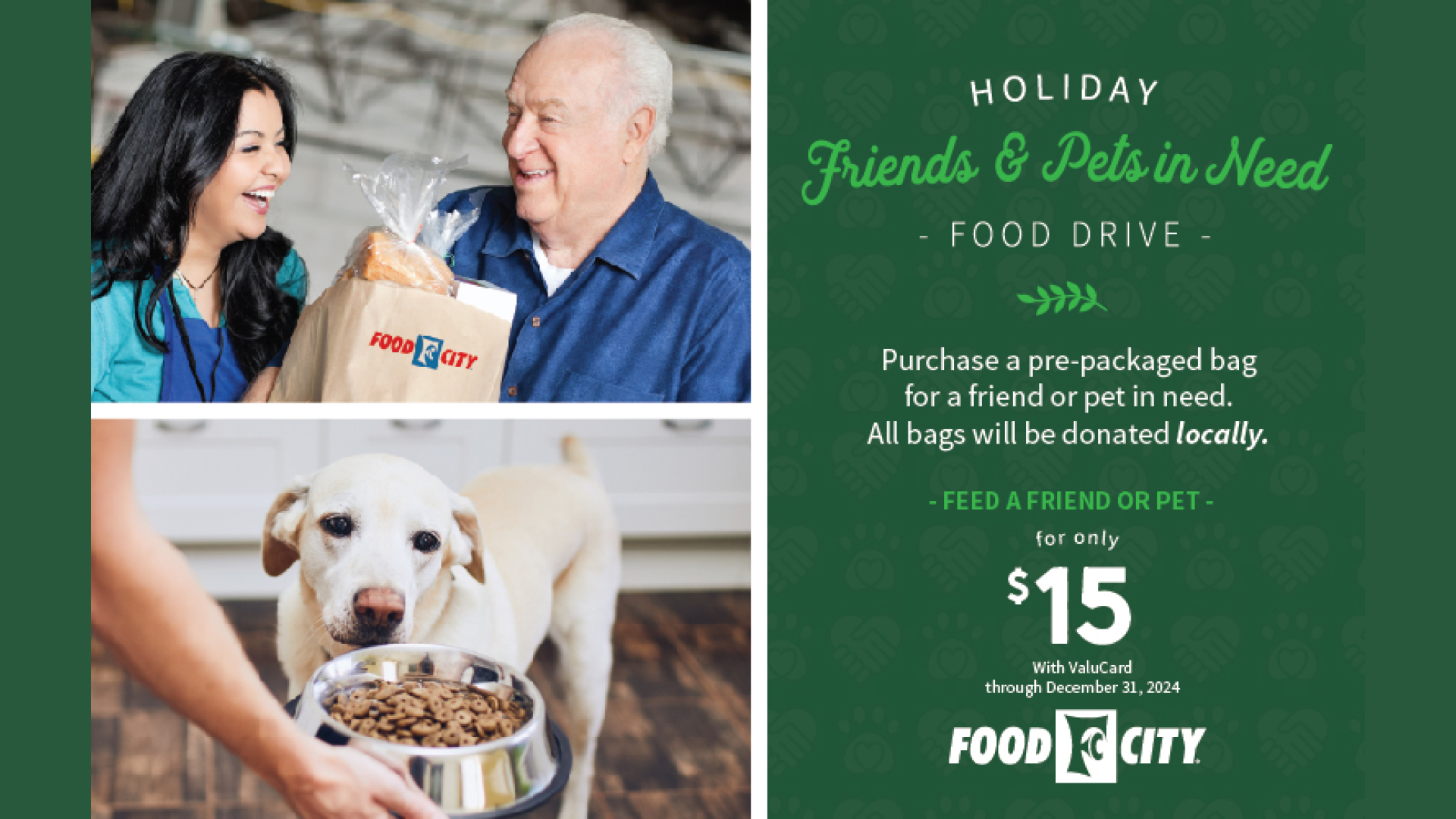 Food City’s ‘Friends & Pets in Need Holiday Food Drive’ gets started