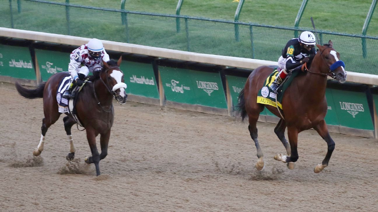 Authentic outduels Tiz the Law to upset Derby