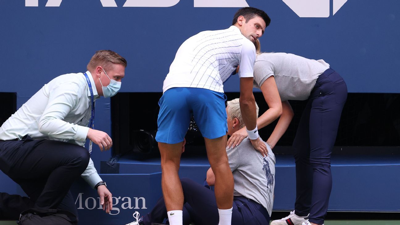 Djokovic out of US Open after hitting judge