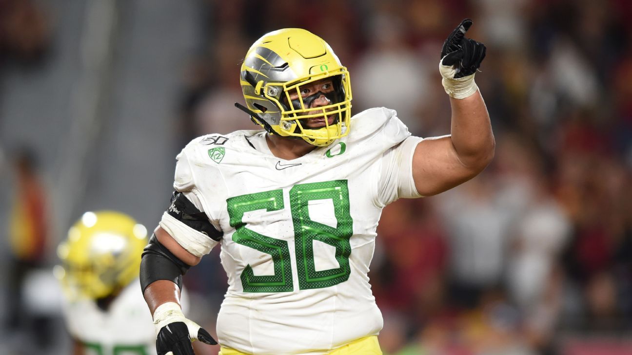 Oregon's Sewell, ESPN's No. 2 in draft, opts out