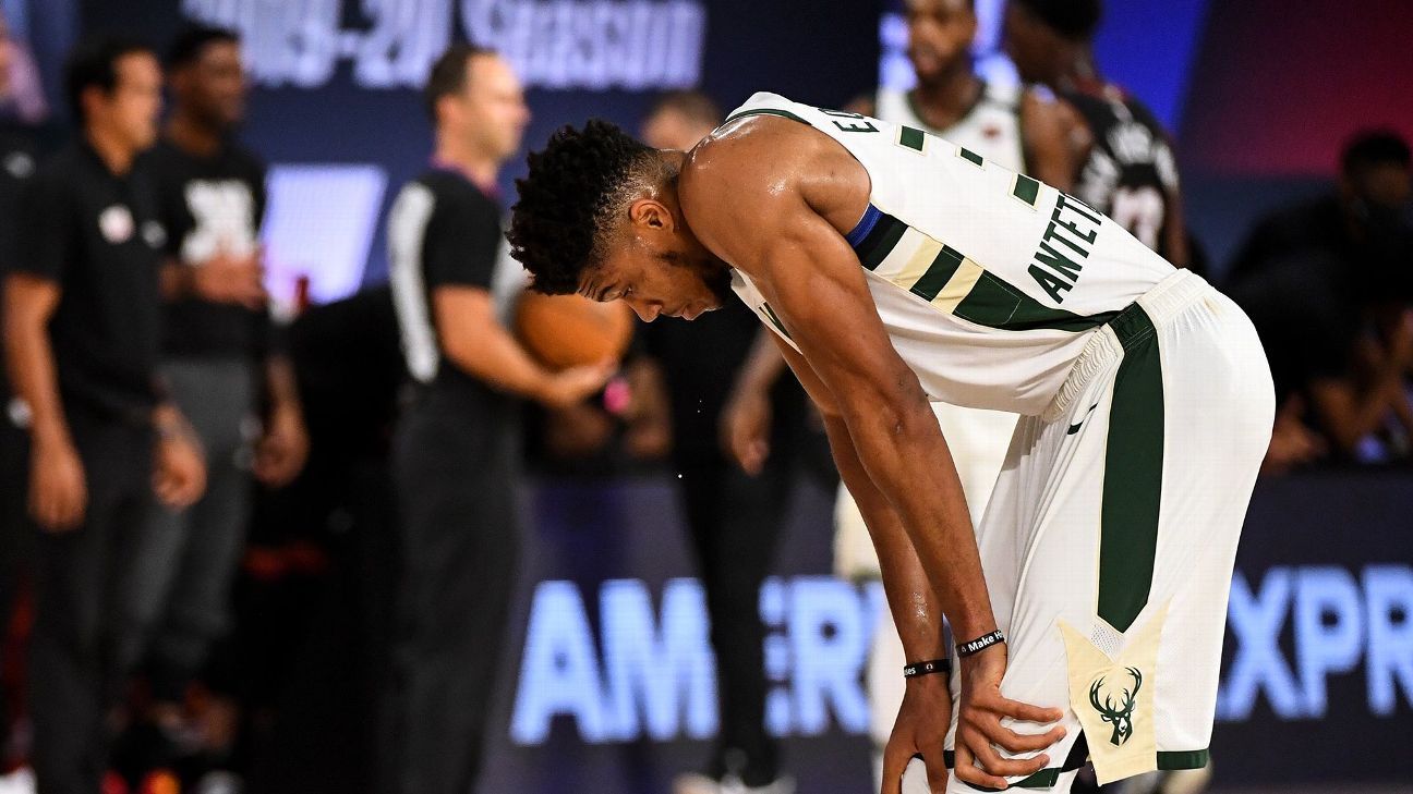 Sources: Giannis (ankle) out for Game 5 vs. Heat