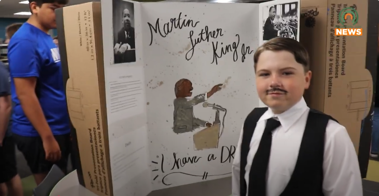 Allen Elementary Students Hold Living Wax Museum