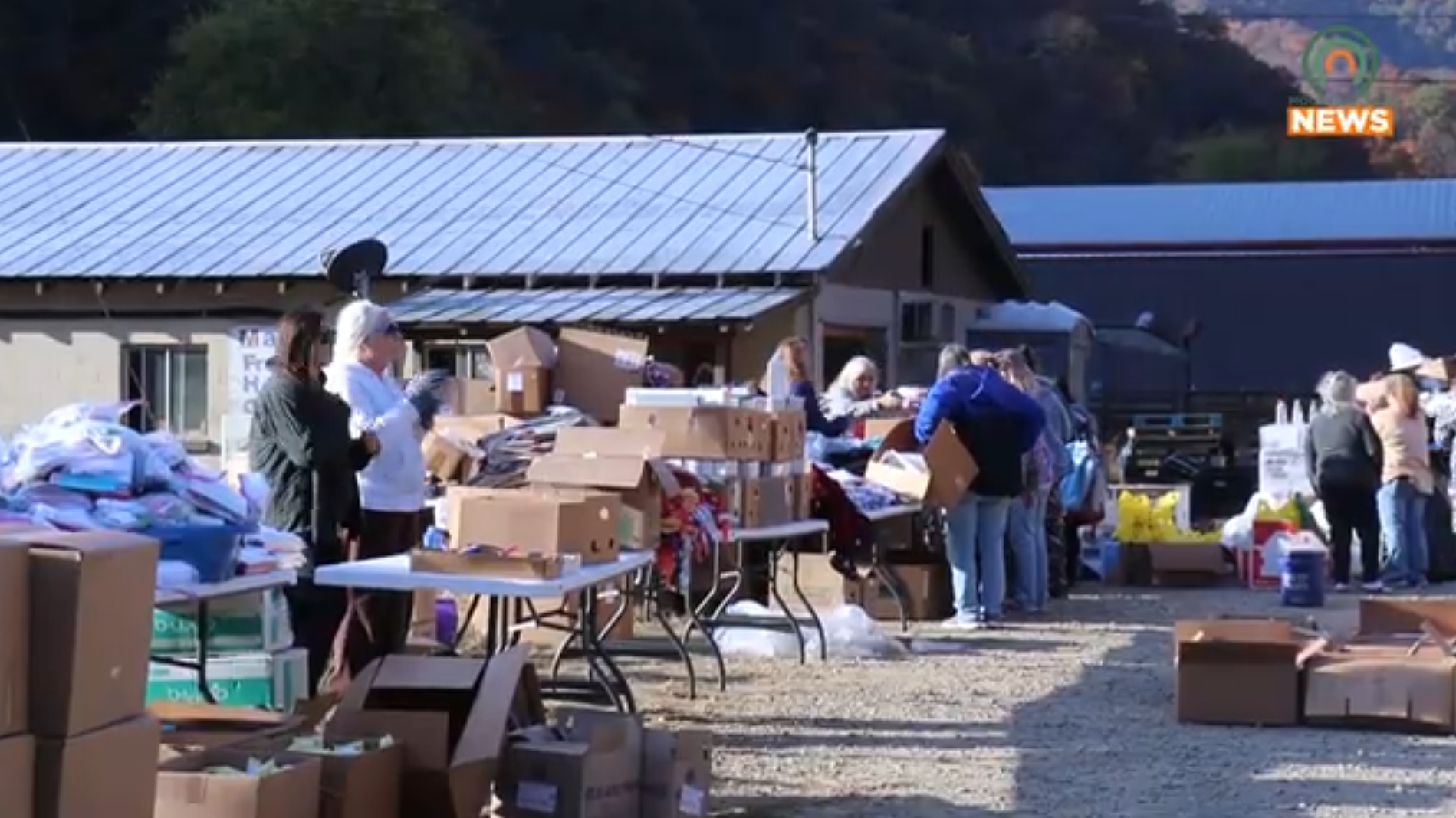Food and clothing giveaway held for flood survivors
