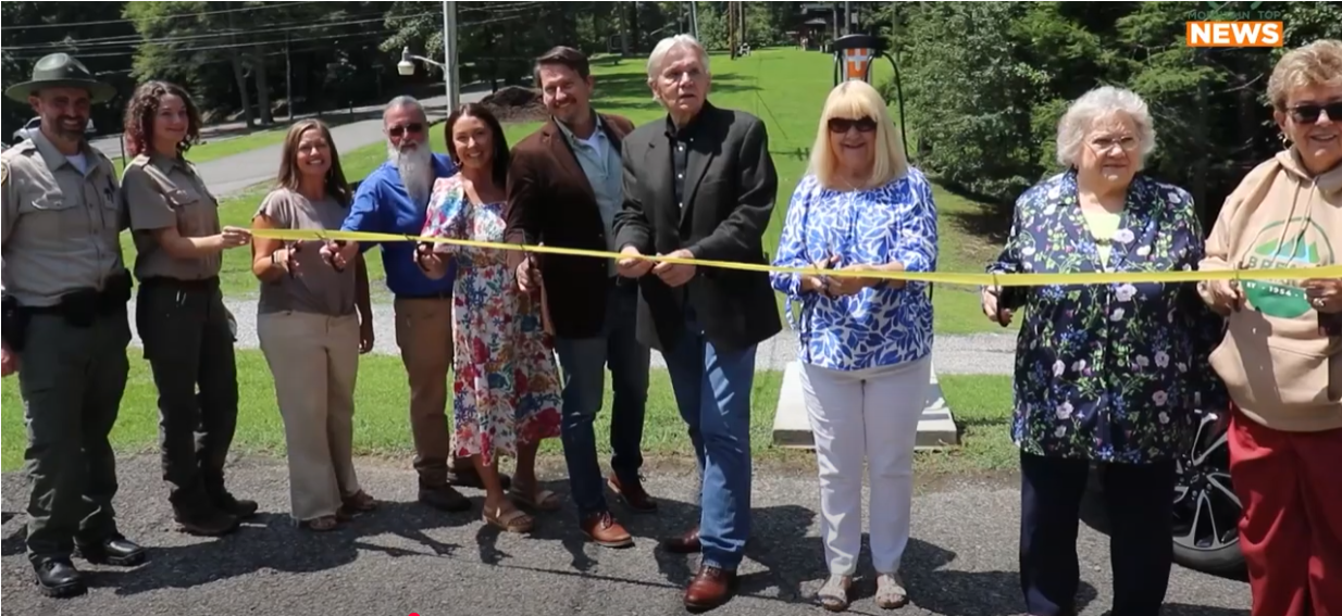 Electric Vehicle Charging Station Opens at the Breaks