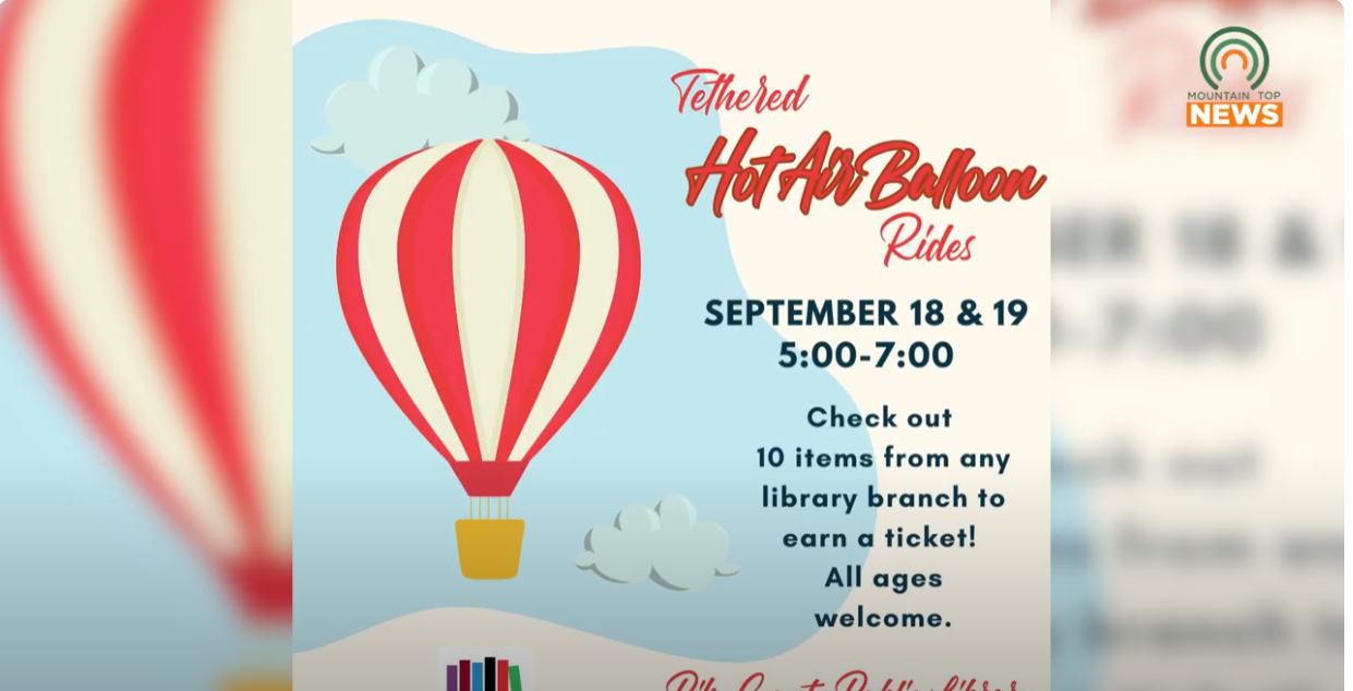 Hot Air Balloon Rides are Coming to the Pikeville Library