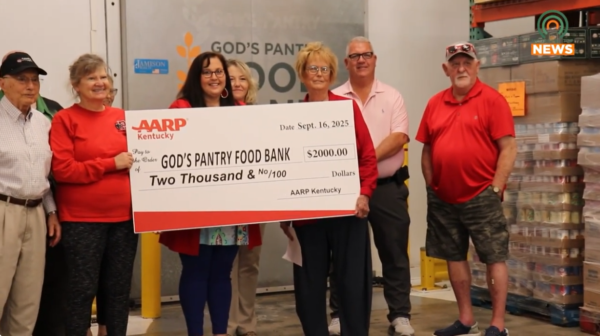 God’s Pantry gets a Check from AARP