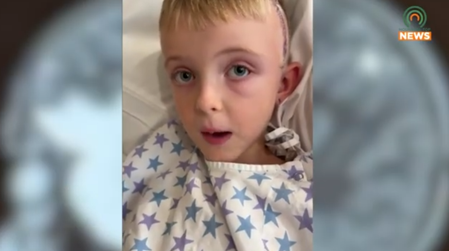 First-grader Elijah Minix comes through brain surgery with success