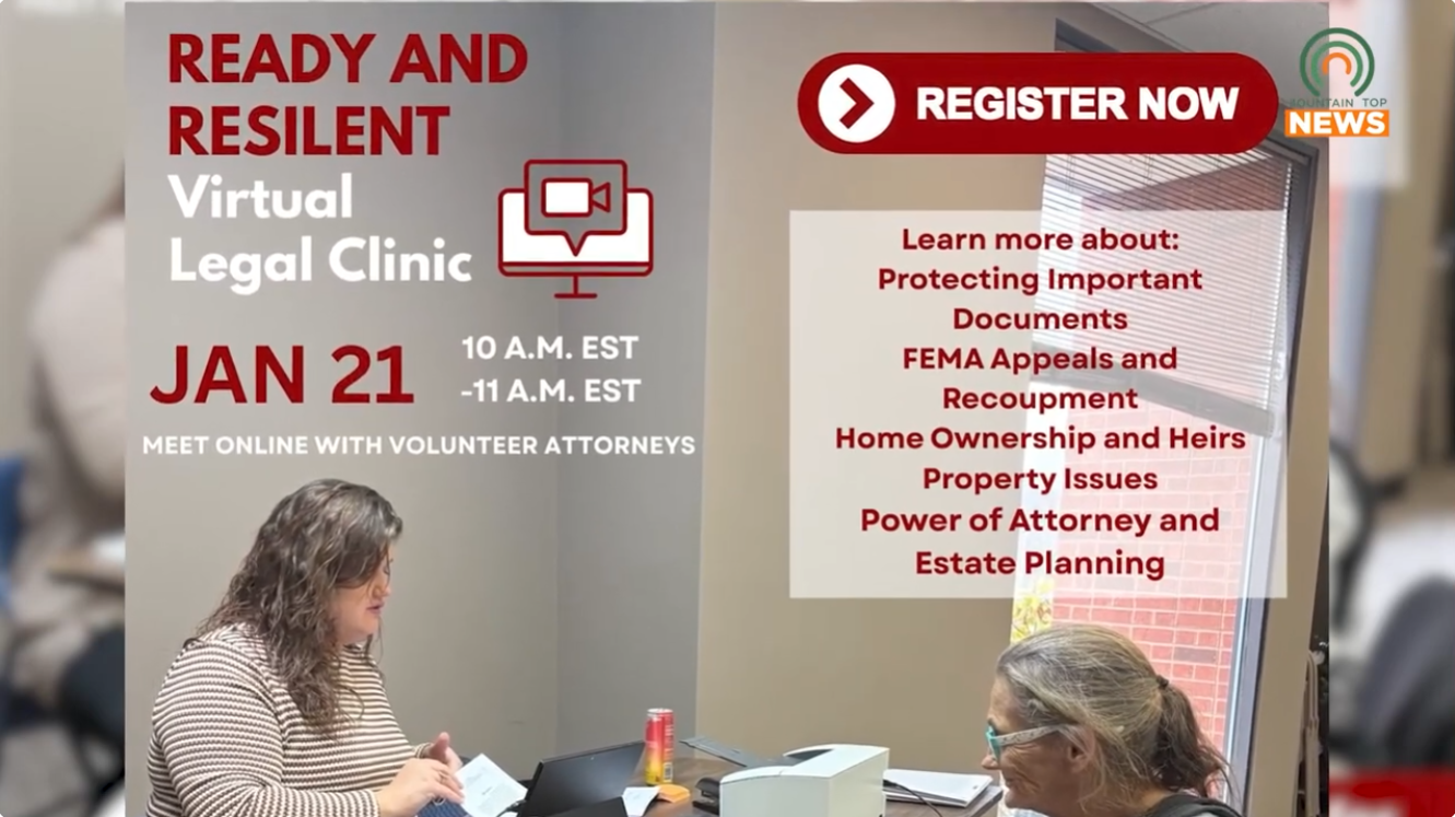 Free legal aid clinic being offered to area residents