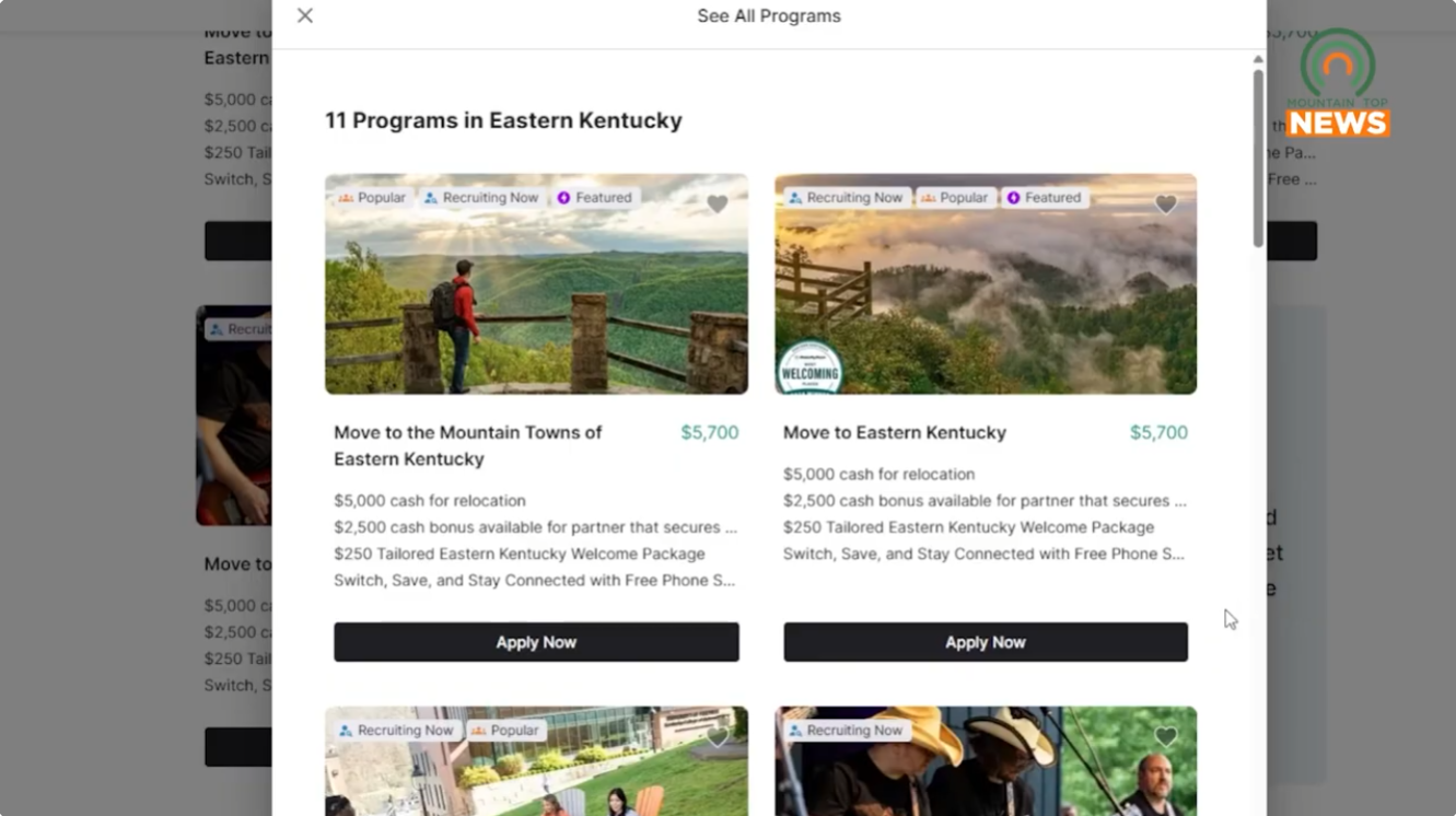 Eastern Kentucky is a top destination for remote workers