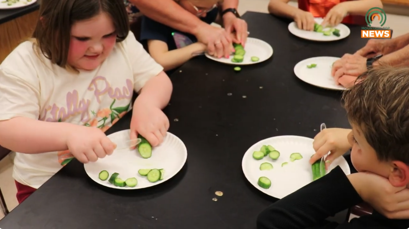 Students learn to make pickles
