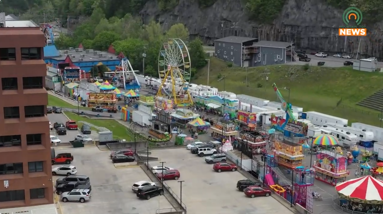 Hillbilly Days events at the Mountain Top Media booth