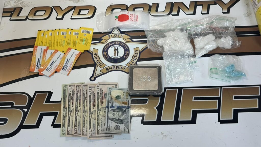 Evidence seized from the traffic stop.