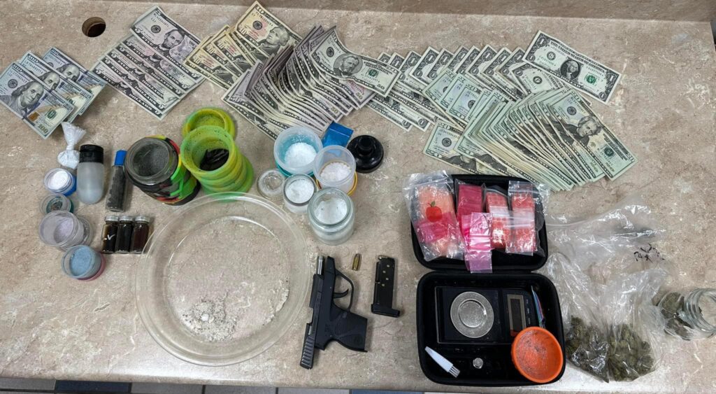 Evidence seized during Wednesday's raid.