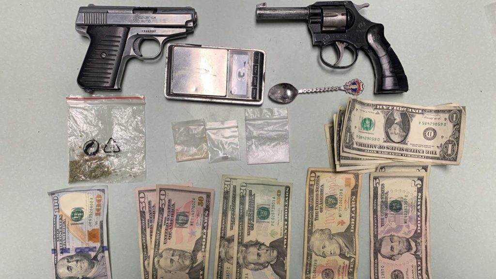Evidence seized during the arrests.