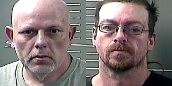 Jerry Combs and Michael Compton were charged with meth trafficking after the raid. Combs is also charged with heroin trafficking.