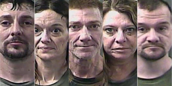 Steven Ray Davis, Kimberly Ann Compton, Gary Anthony Patrick, Mary Lou Hall-Collinsworth and Dillon Gamble