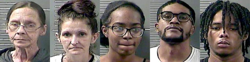 Minnie Johnson, Jessica Fletcher, Aireana Williams, Marvin Hunter Jr. and Kaylen Banta