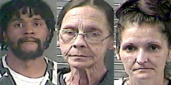 Marvin Hunter Jr., Minnie Johnson and Jennifer Fletcher