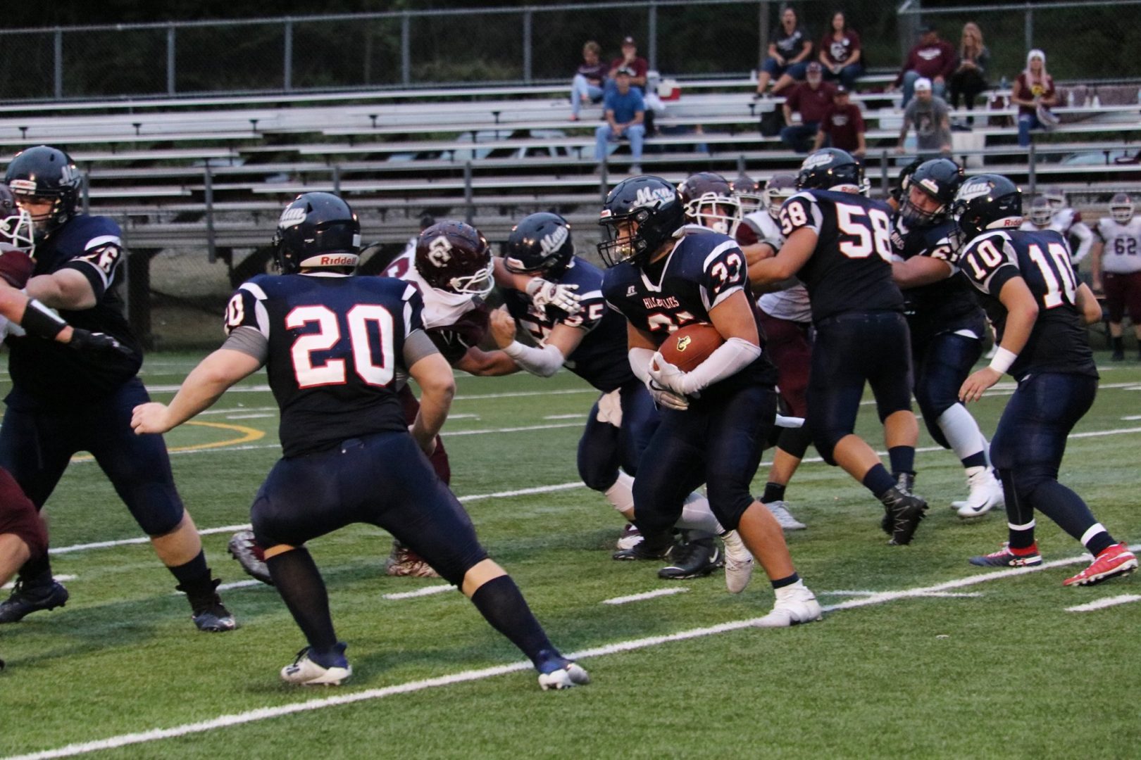 HIGH SCHOOL FOOTBALL: Big Blacks roll past Hillbillies