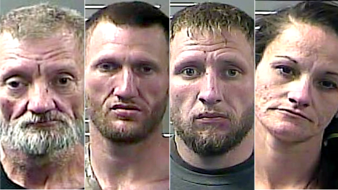 Four charged with meth trafficking in Martin County