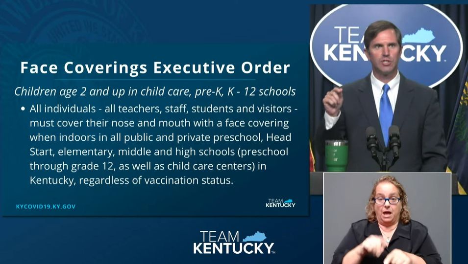 Beshear announces mask mandate for all K12 schools and child care centers