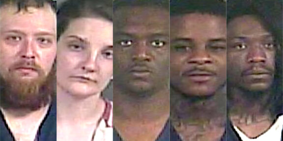 Isaac Chapman, Caitlin Griffith, Howard Burris, Carnell Archey and Zavion McCallister
