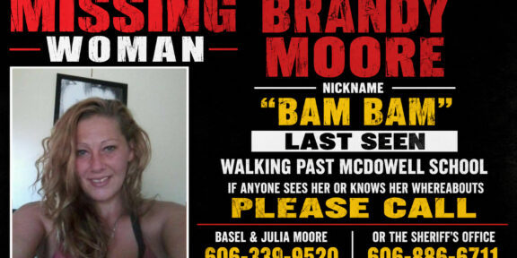 Poster for missing woman Brandy "Bam Bam" Moore