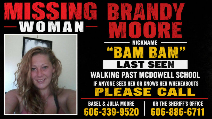 Poster for missing woman Brandy "Bam Bam" Moore