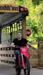 Police are seeking the identity of this man, who they say was riding illegally on the Prestonsburg Passage trail.