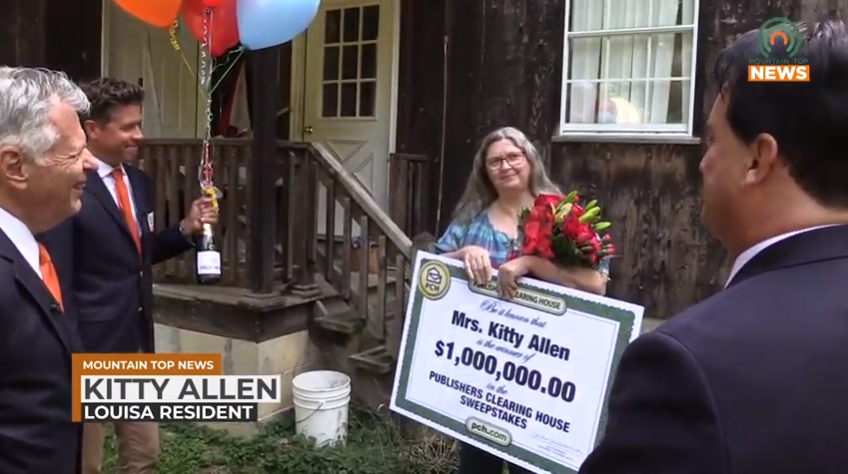 Louisa woman wins Publishers Clearing House sweepstakes