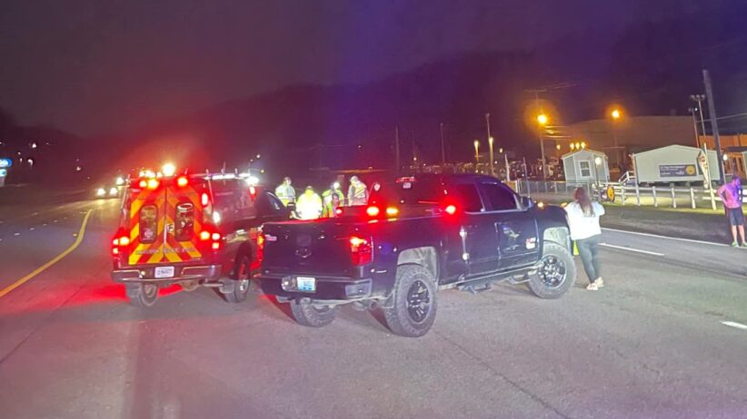 Photo of the scene released by the Floyd County Sheriff's Office.