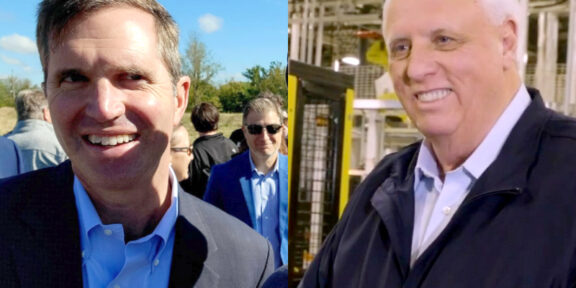 Gov. Andy Beshear and Gov. Jim Justice