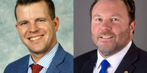 Rep. Derek Lewis and Rep. Patrick Flannery