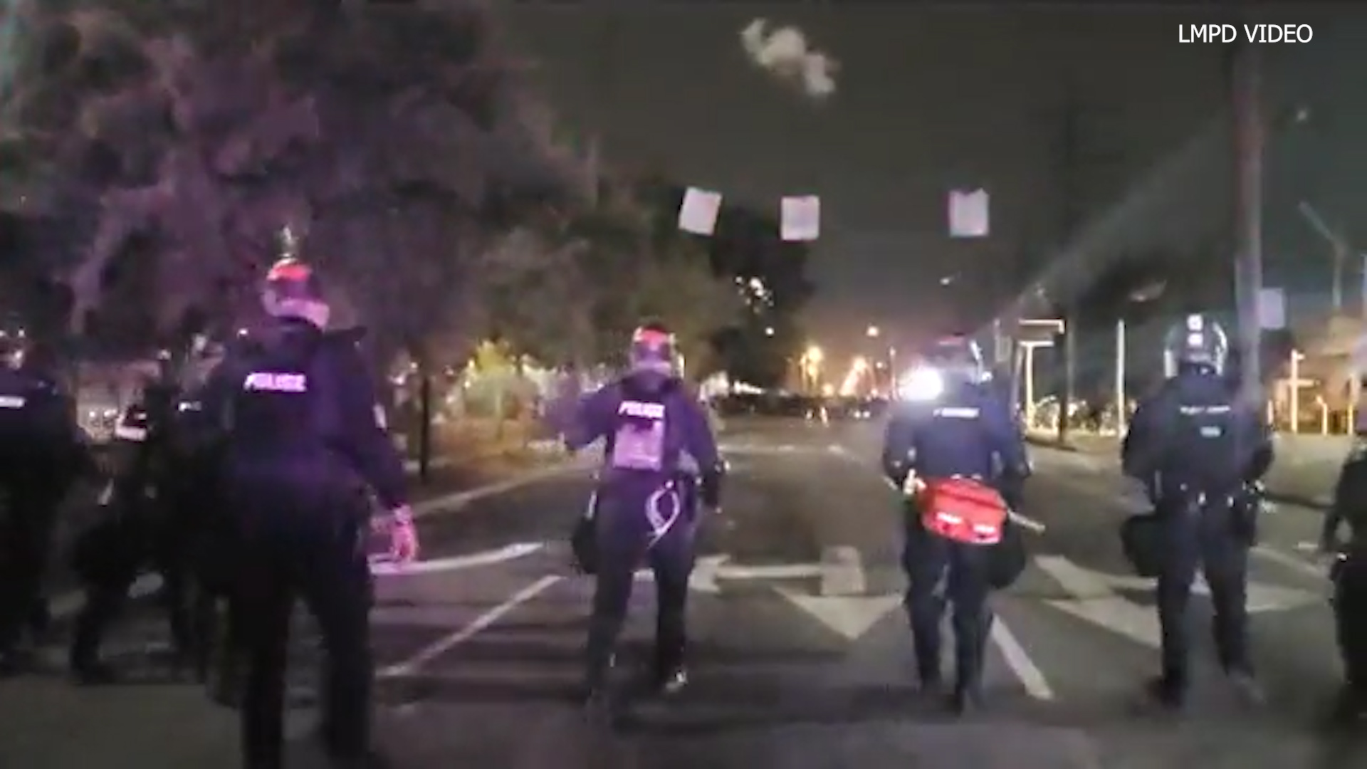 Two officers shot during protests in Louisville