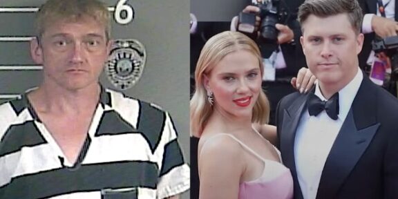 Michael Joseph Branham, Scarlett Johansson and Colin Jost. Image of Scarlett Johansson and Colin Jost credit Festival de Cine de Cannes 2023 con Jean-Christophe Berjon | Capítulo 8.